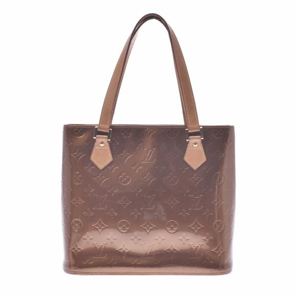 Louis Vuitton Handbags - LOUIS VUITTON Vernis Houston Tote Bag Bron White Monogram Handbag